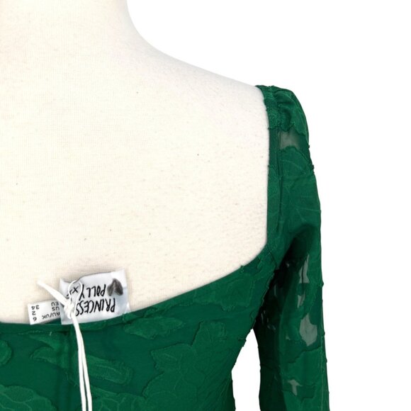 Princess Polly Star Power Mini Dress in Forest Green Size 2 US NWT - Picture 8 of 12